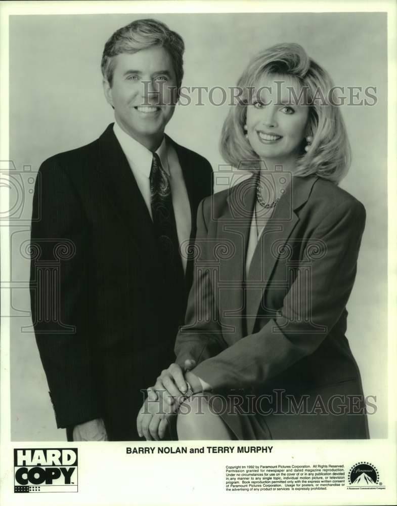 1992 Press Photo Barry Nolan and Terry Murphy, anchors on Hard Copy, TV