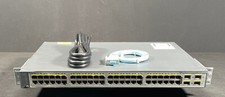 Cisco WS-C3750V2-48PS-S 48 Port PoE Gigabit Switch - Same Day Shipping