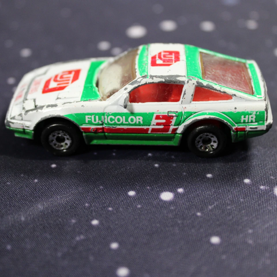 Matchbox Nissan 300 ZX Turbo Fuji Film White Green Made In Macau 1986 - Image 4 of 4