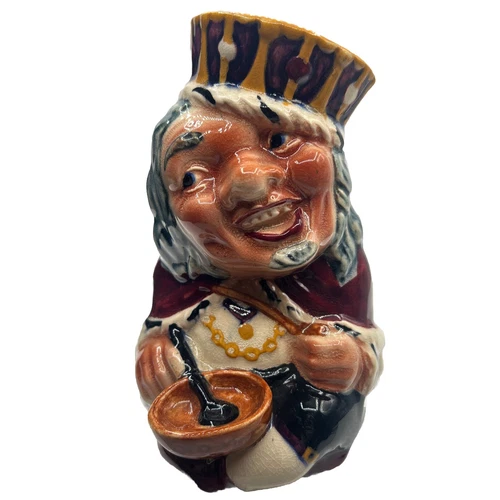 Staffordshire Hand Painted Old King Cole Toby Mug Shorter & Sons England 5.75"