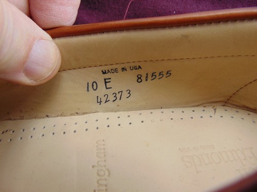 Allen Edmonds (NEU IM KARTON) Nottingham 42373 HELLBRAUN LEDER MOKASSIN 10 E 425,00 $ - Bild 6 von 10