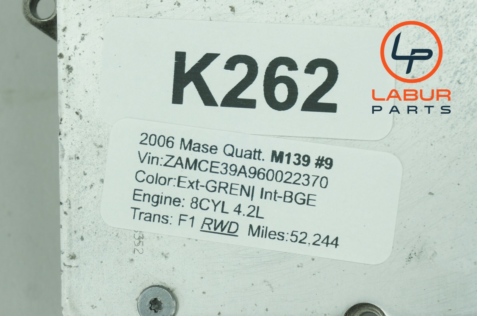 M139 Maserati 03-08 Quattroporte Xenon HID Headlight Ballast K262
