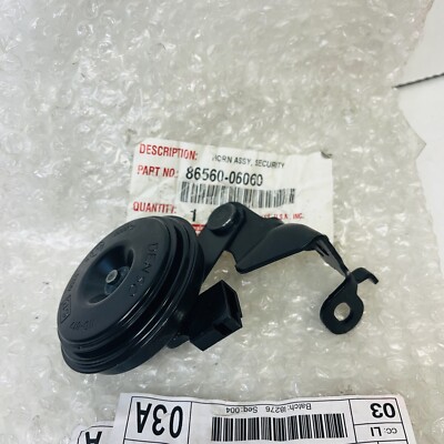 Genuine Toyota Alarm Horn 86560-06060 | 8656006060 | OEM | Black