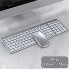Wireless bluetooth 2.4G Keyboard and Mouse set Three-mode Silent Full-size