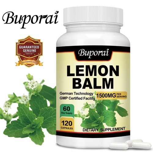 Lemon Balm Extract 1500mg -Anxiety & Stress Relief, Support Calmness, Relaxation