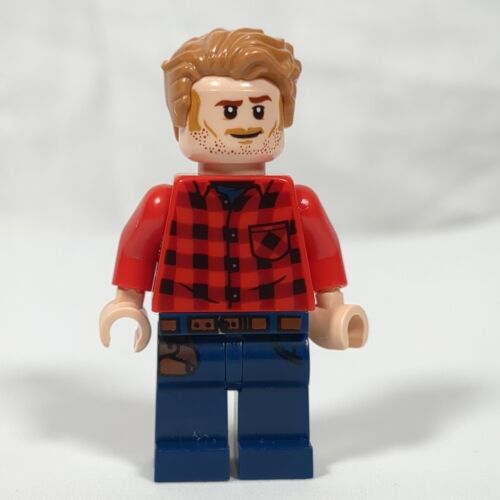 LEGO Jurassic World Owen Grady Red Flannel Shirt Minifigure from 76943