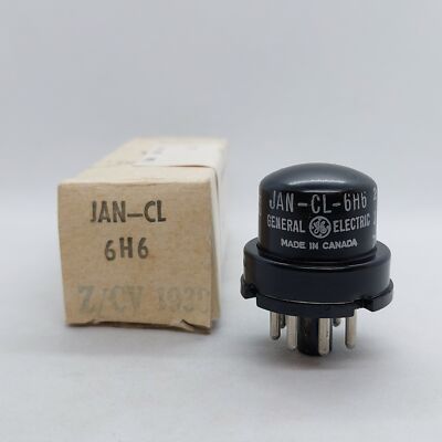6H6 JAN GE NOS BOXED VALVE TUBE
