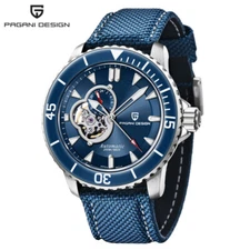 Pagani Design PD-1674 Mens NH39 Auto Mechanical Watch 100m Waterproof Nylon Band