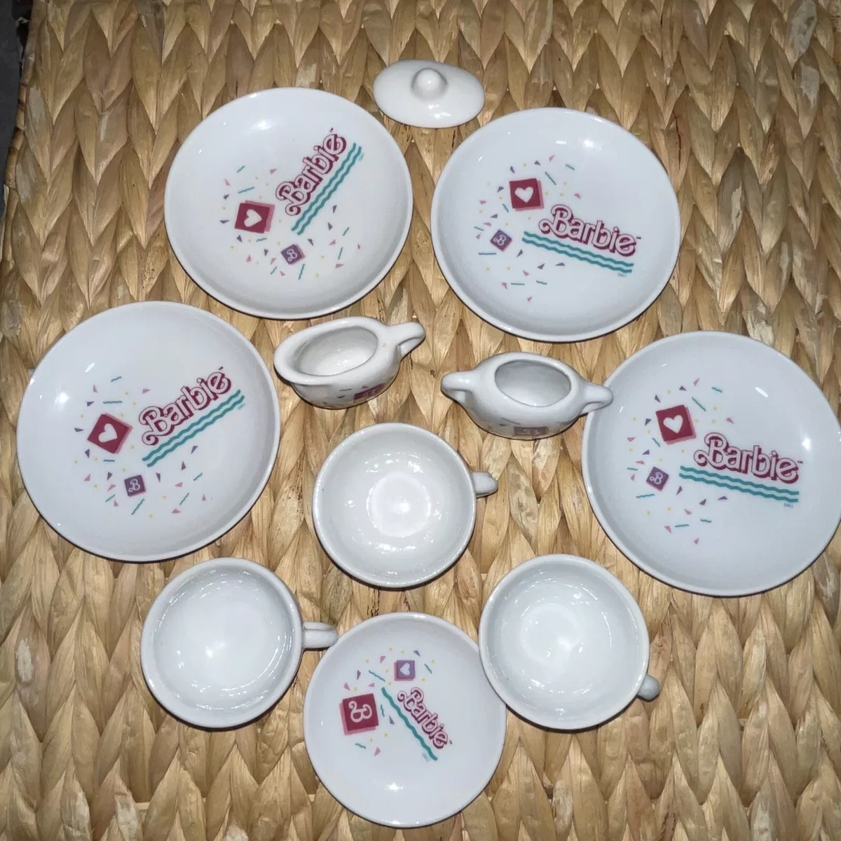 素敵な Barbie 12 Piece China Tea Set