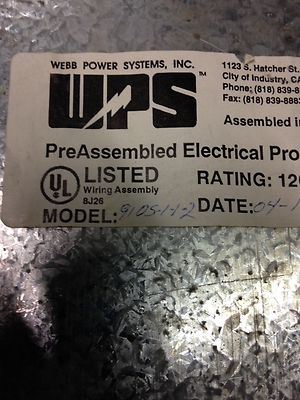 9105-1-1-2 Webb Power System (lot of 18)