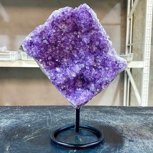 1.57LB Natural amethyst rough stone Uruguay amethyst cluster block Amethyst - 第 11/14 張圖片