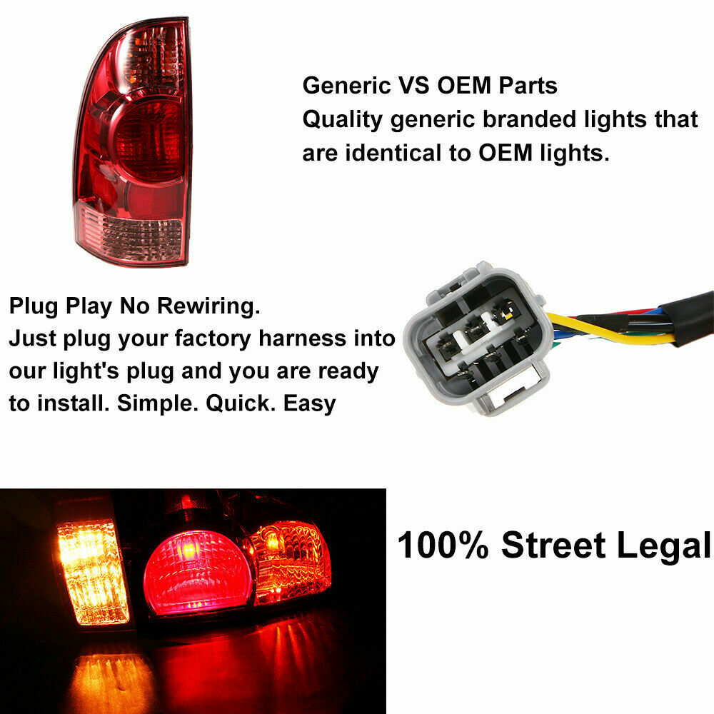 NEW DRIVER'S SIDE REAR TAIL LIGHT BRAKE LAMP LH FOR 20052015 TOYOTA 888873289520 eBay