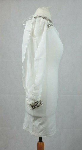 Asos Petite Embellished One Shoulder Bodycon Dress Size 8 uk CR097 FF 09 - Picture 4 of 12