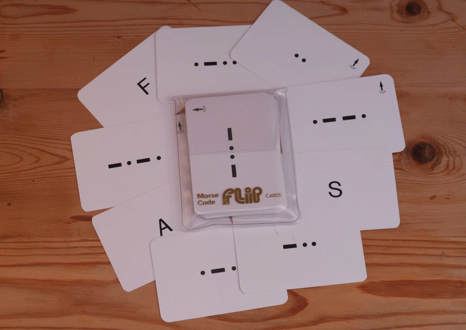 FLIP CARDS Morse Code for Mariners, MN Cadets & Yachtsmen - RYA Course