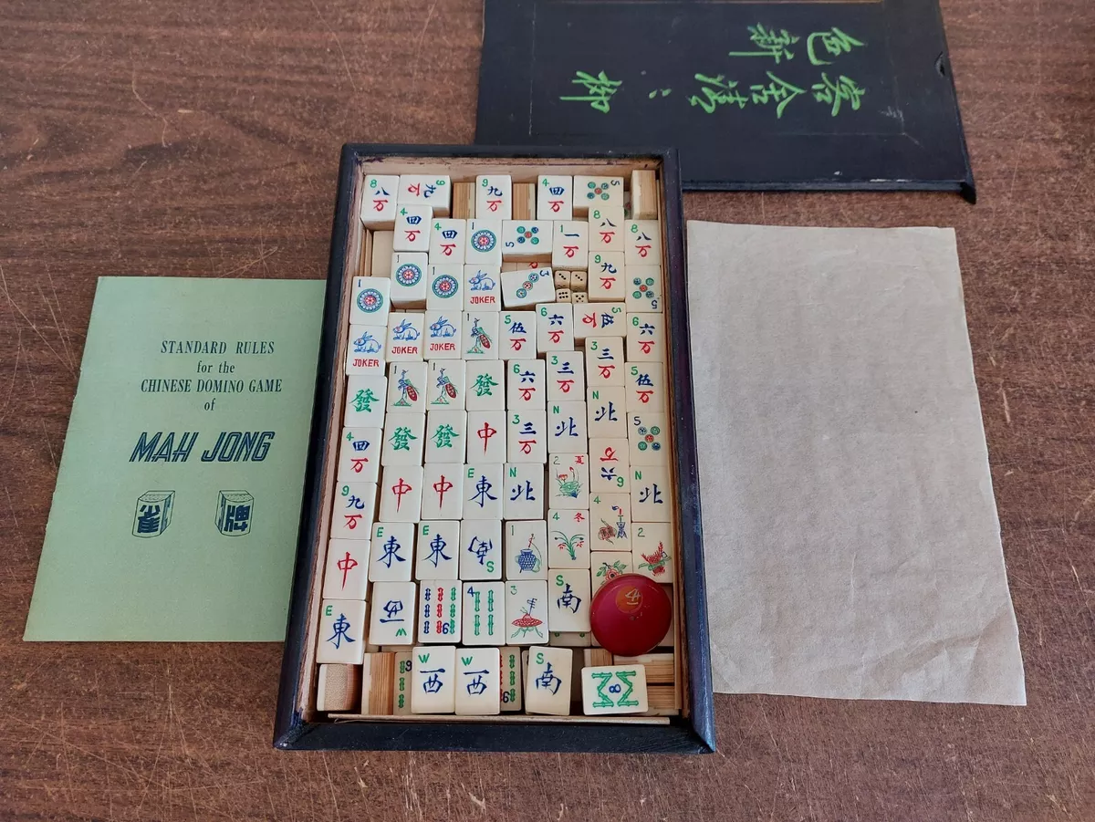 Wooden Mahjong Board Game