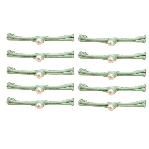 10pcs Dusty Chinese Knot Fasteners Pearls Embellished Buttons Sewing Button - Picture 24 of 27