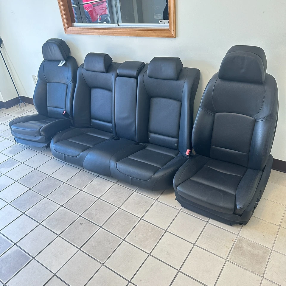 BMW 750LI 2013 asiento completo cuero conjunto negro OEM Foto 3 de 4