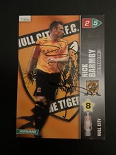 NICK BARMBY - HULL CITY FC FOOTBALL SIGNED PANNINI CHAMPIONSHIP CARD