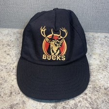 Vintage Bucks Cigarettes Buck The System Black Snapback Hat Adjustable USA Made
