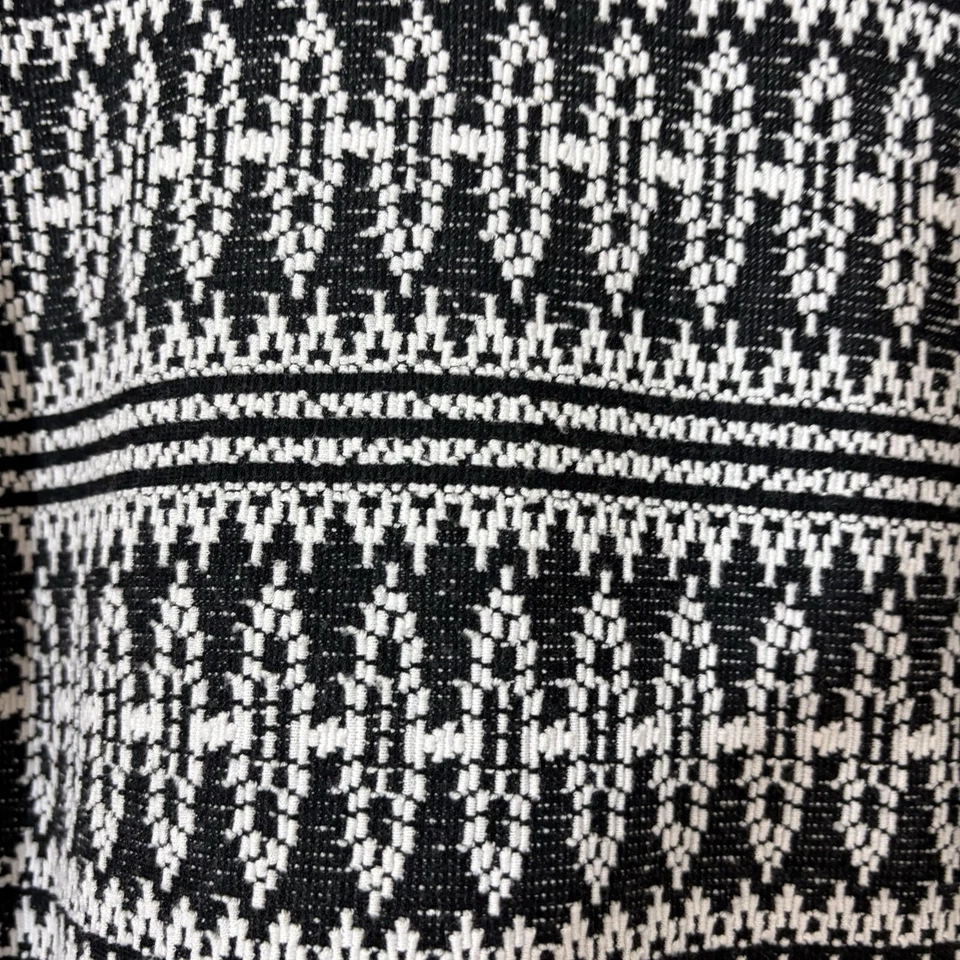 Top tejido Three Dots para mujer XS negro blanco sin mangas étnico boho cápsula elástica Foto 3 de 4