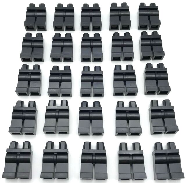 Star Wars Lego X10 New Bulk Lot Plain Black Mini Figures Legs Hip City Pants