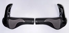 Cycling Deal MTB Bike Bicycle Anti-Slip Ergonomic Handlebar Grips with Bar-End