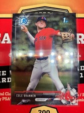 Cole Brannen Boston Red Sox 2017 1st Bowman Chrome Draft Baseball V248