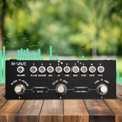 Multifunktionale E-Gitarre kombiniertes Effektpedal Delay Reverb MOD IR Cab