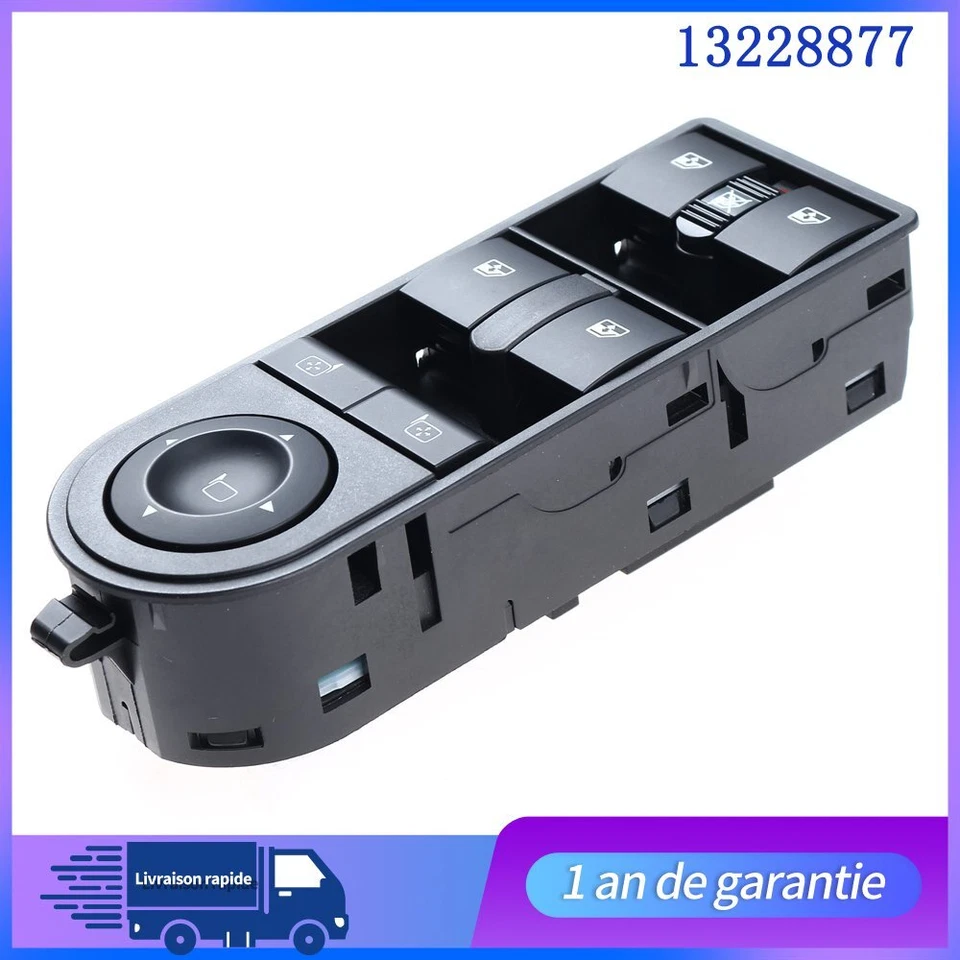 Platine Bouton de Lève Vitre prévu pour Opel Astra H Zafira B 13228877 13228699 - Photo 4/4