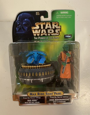 1998 Star Wars POTF2 MAX REBO &amp; DODA BODONAWIEEDO 3.75 Inch Rebo Band Pairs MOMC