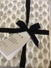 West Elm Stamped Dot Organic F/Q Duvet Cover NIP Frost Gray Full/Queen