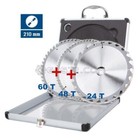 KIT 3 LAME CIRCOLARE SCHEPPACH TCT Ø210mm X TRONCATRICI X LEGNO PVC ALLUMINIO