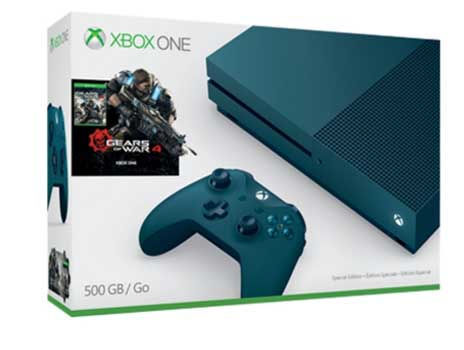 Microsoft Xbox One S Gears of War 4: pacchetto edizione speciale 500 GB blu intenso - Foto 1 di 1