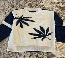 New 6/8 Boys Girls Kids Children Knit Sweater Graphic Beige Soft Fall Winter Clo