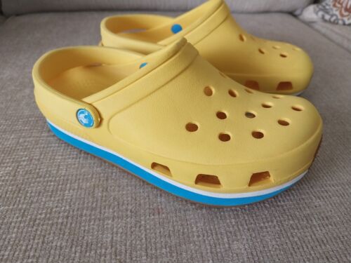 Kids Retro Clog Yellow/Ocean, Slip onSize 12/13