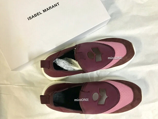 NEW Isabel marant kaisee burgundy sneaker size 40 eBay