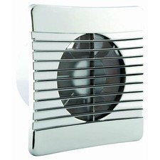 Airvent 404119 Axial Extractor Fan 100 mm/4 Inch with Chrome Cover (Timer Model)