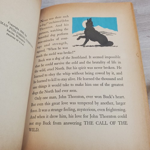 The Call of the Wild Book Jack London 1960 Whitman Hardcover Husky Sled Dogs - Picture 10 of 12