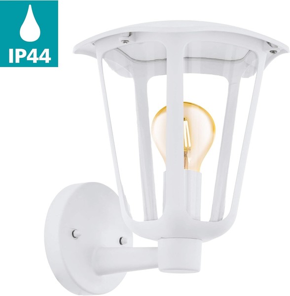 Wandleuchte AußEn IP44 E27 Aluminium Weiß Eglo Monreale-image