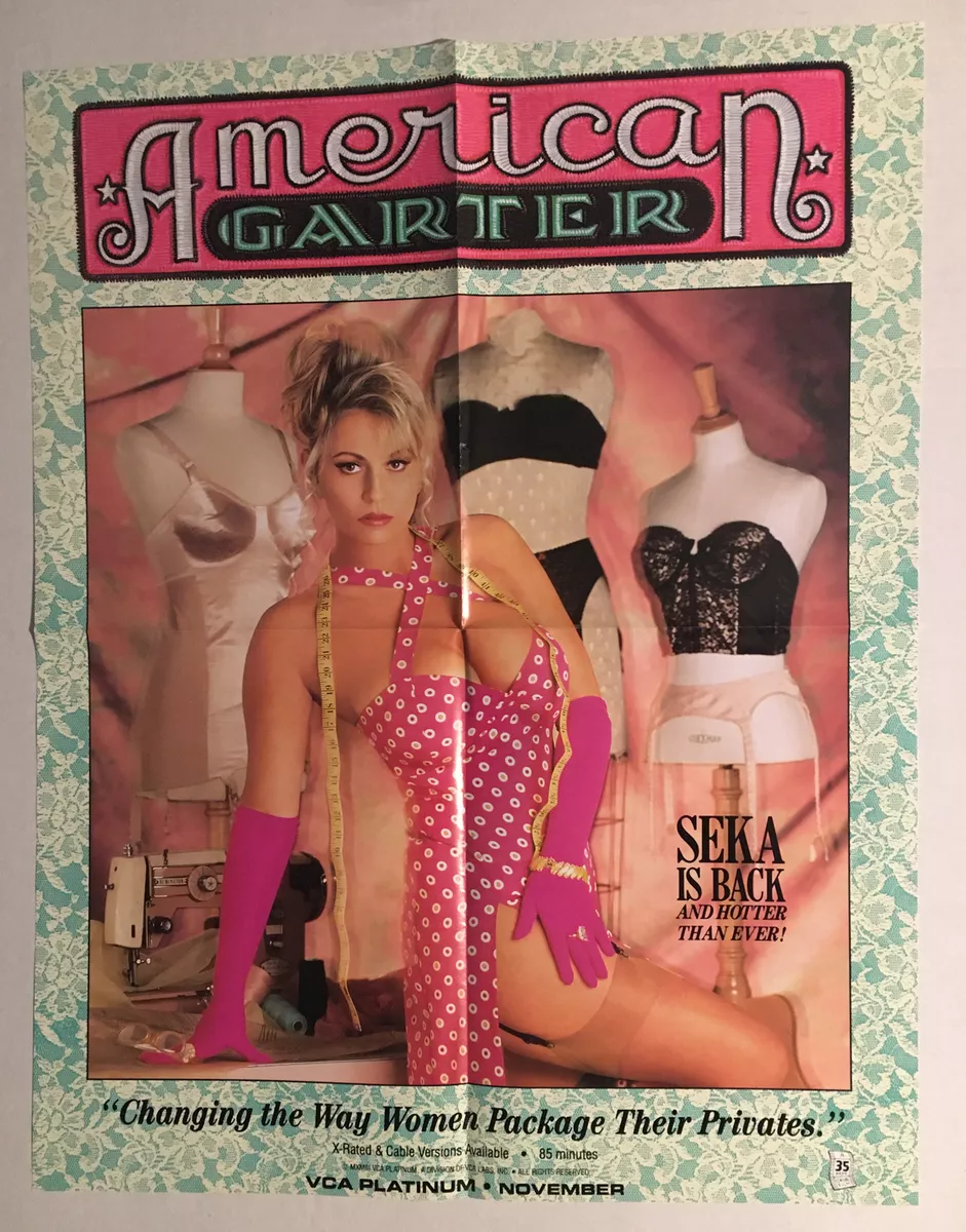 Seka Porn Poster - RARE COLLECTIBLE â€œAMERICAN GARTERâ€ MOVIE POSTER - PORN STAR SEKA | eBay