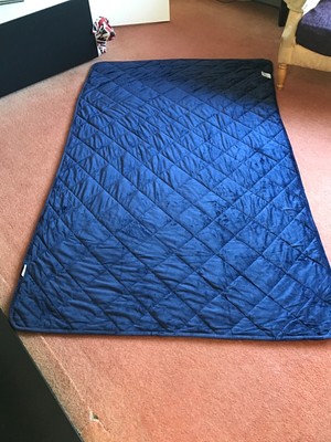 Kudd.ly weighted single blanket, 10.5lbs, navy blue | eBay