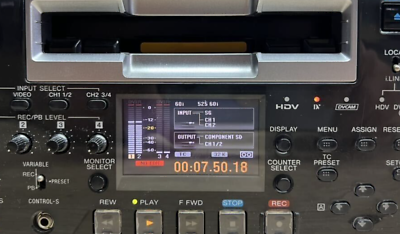 Sony HVR-1500 DIGITAL HD Video Recorder HDV MINI DV DVCAM Sony HVR-1500 DIGITAL HD Video Recorder HDV MINI DV DVCAM