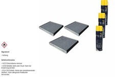 3x MAHLE Innenraumfilter & Klimareiniger für Nissan X-Trail T30 2.0 4x4 2.2 Di