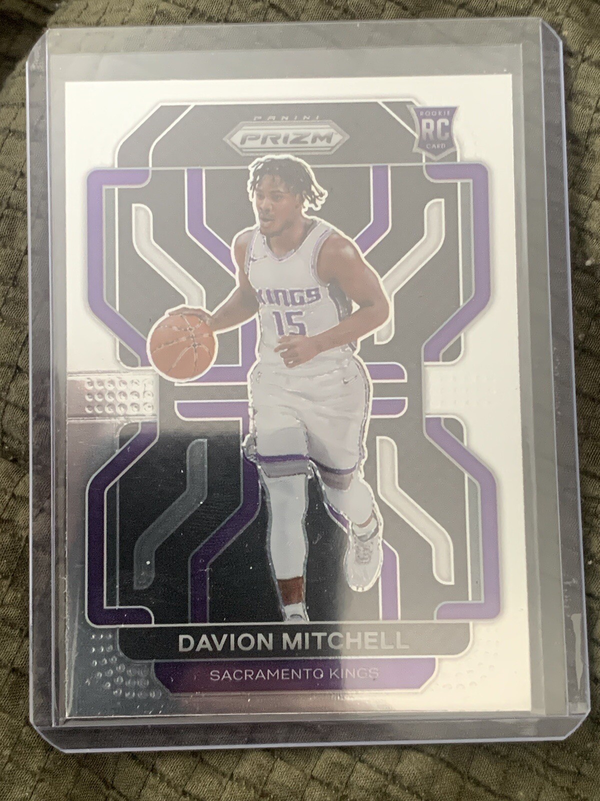 2021-22 Panini Prizm #312 Davion Mitchell Silver Prizm Rookie Card RC