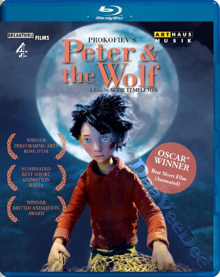 Peter & the Wolf NEW Kids and Family Blu-Ray Disc Suzie Templeton