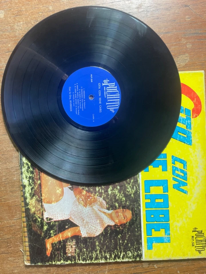Rene Cabel Con La Orquesta Riverside ‎– Cita Con Rene Cabel Vinyl LP Puchito - Image 2 of 4