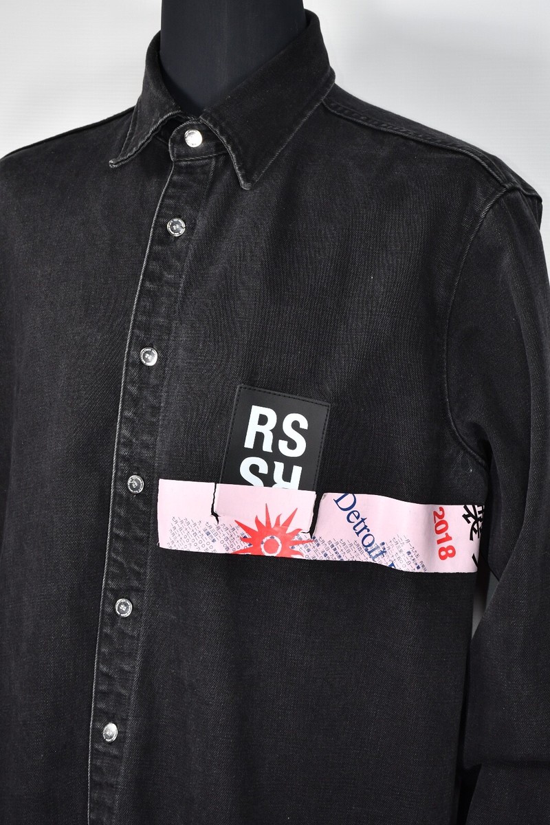 RAF SIMONS ラフシモンズCARRY OVER DENIM SHIRT Raf Simons Carry Over Denim Shirt, $681 | Nordstrom | Lookastic