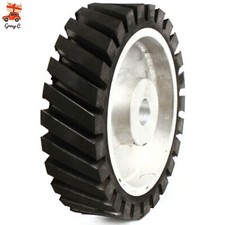 GUMMIRAD KONTAKTRAD ROLLE RAD FUR BANDSCHLEIFER SCHLEIFER ALUMINIUMKERN 200MM