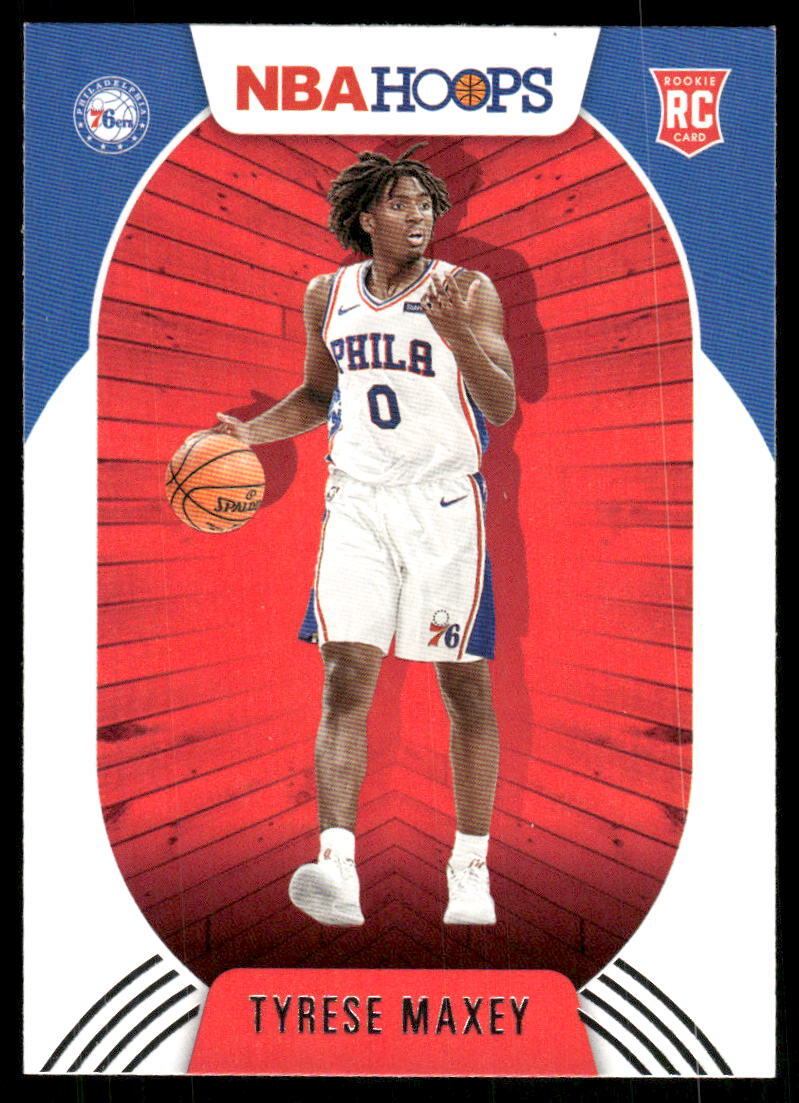 2020-21 Hoops #207 Tyrese Maxey Hyper Blue
