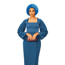 African traditions Turban Cap Nigeria Lady Headwear Hat Wedding Party Headties